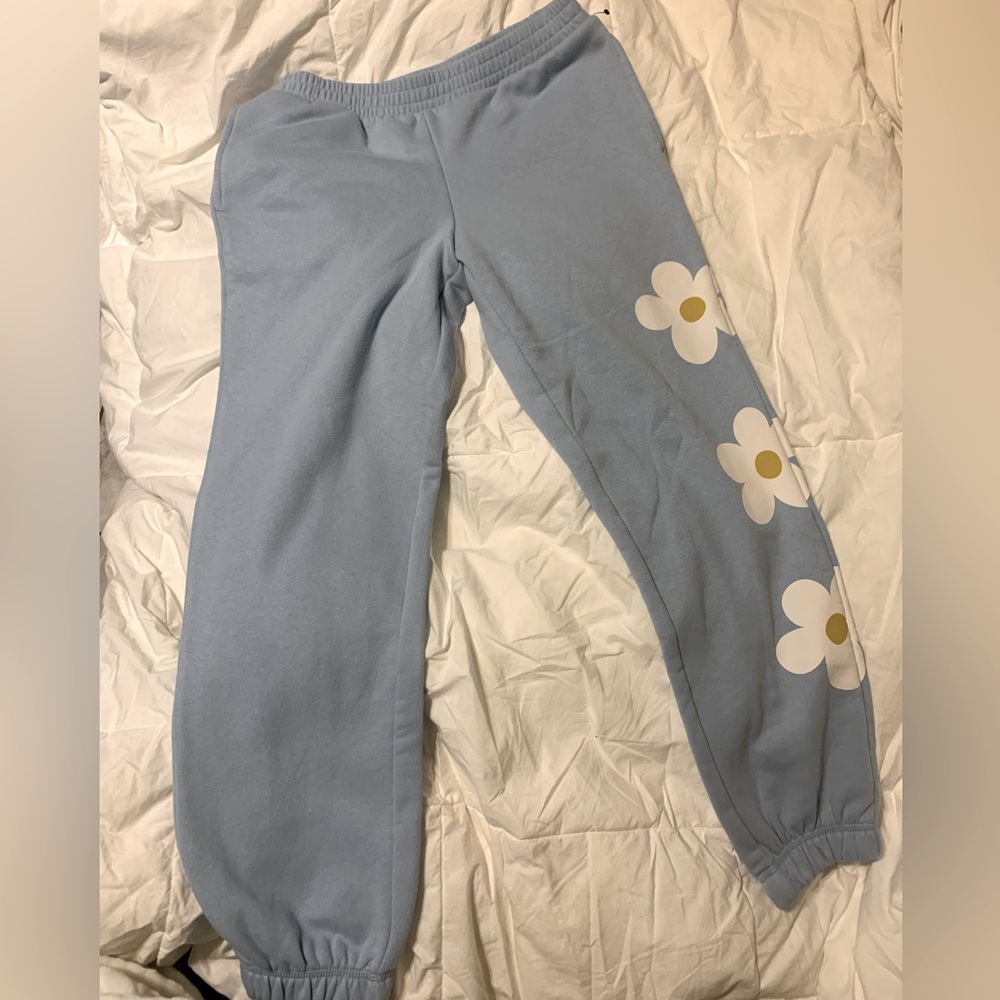 Daisy Art Class Light Blue Sweat Pants by Art Class size 14